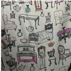 La Casita de Wendy Printed 40’s Satin Dress